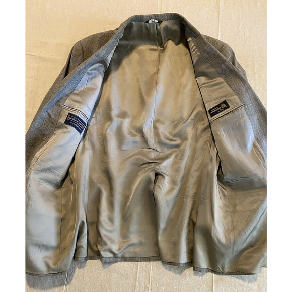 Vtg Polo University Club by Ralph Lauren Sports Coat Mens 42R Plaid Suit Jacket - Picture 8 of 16